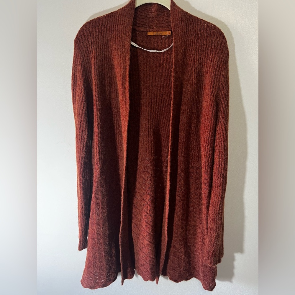 Belldini burnt orange cardigan, Size L